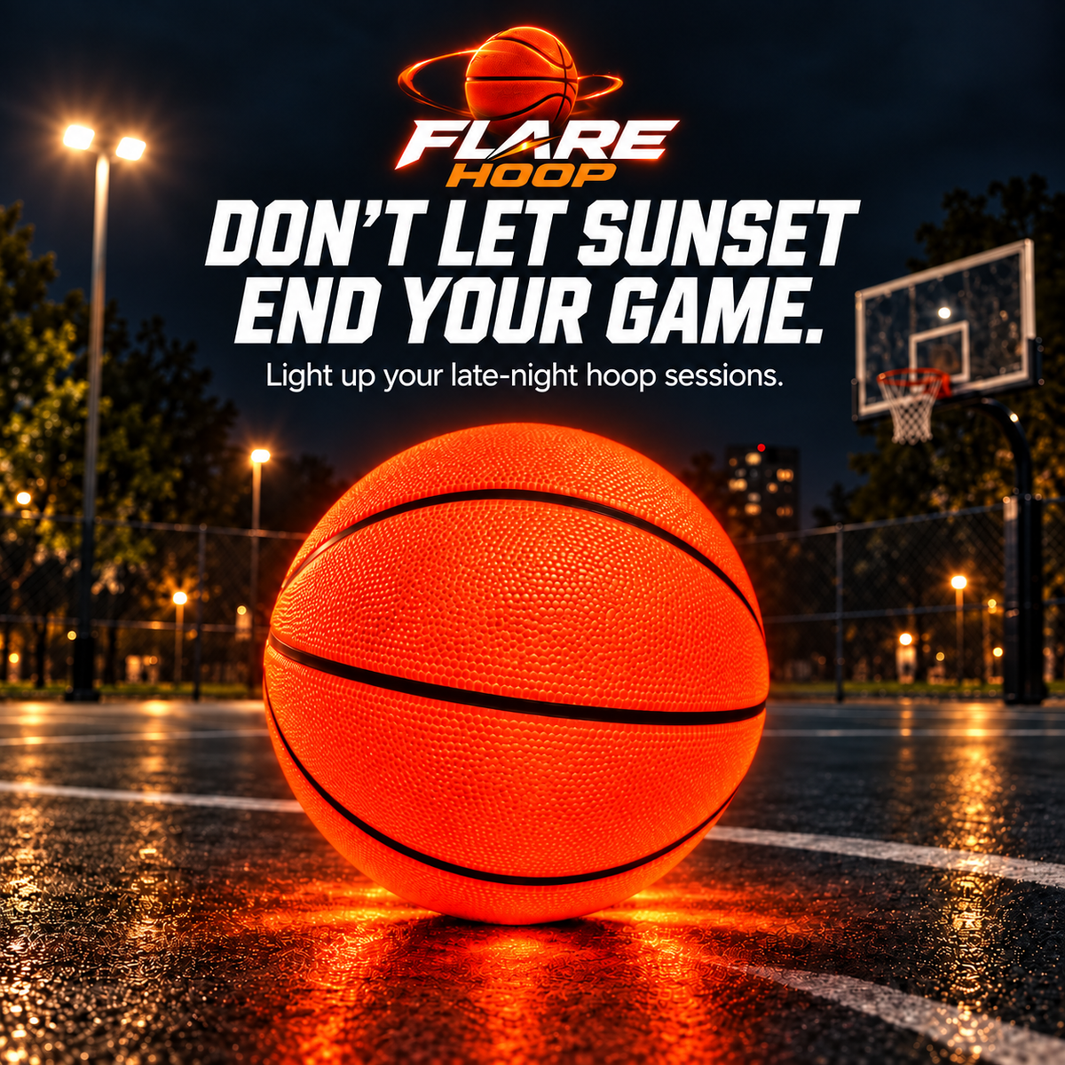 FLARE HOOP™ LED Glow Basketball